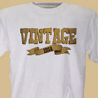 Vintage Personalized Birthday T-Shirt